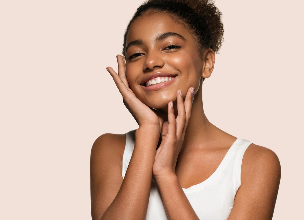Woman smiling