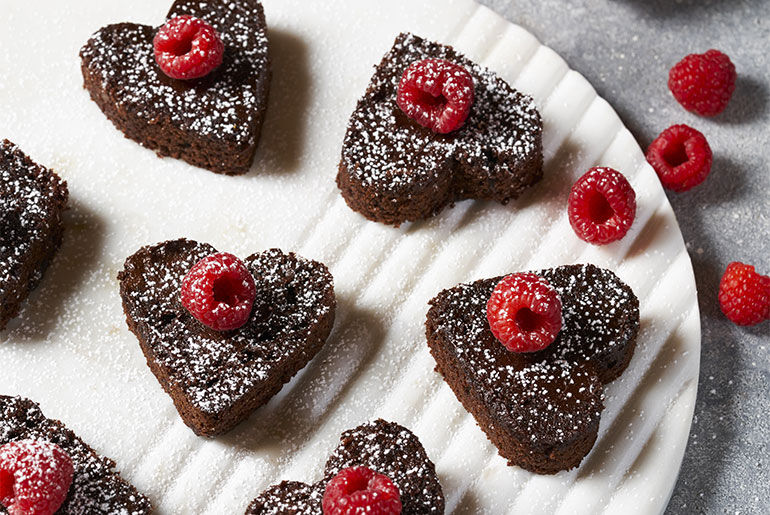 Oppskrift pÃ¥ proteinbrownies til valentinsdagen